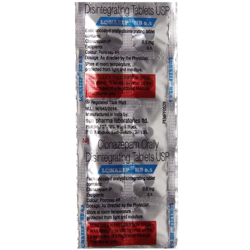 lonazep md 0.5mg tablet 10's
